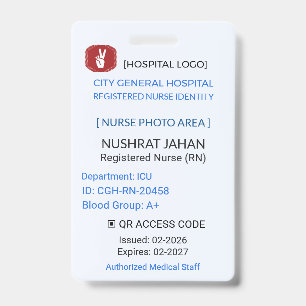 Nurse Badge RN Badge – Hospital ID