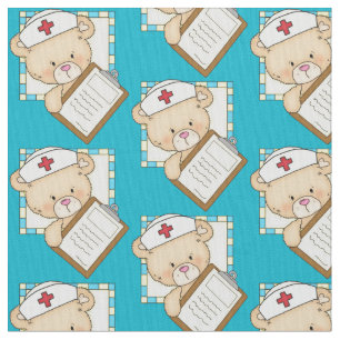 Nurse Bear Pima cotton fabric