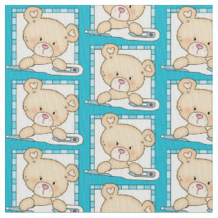 Nurse Bear Pima cotton fabric
