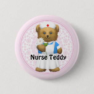 Nurse Bear - Teddy Bear 6 Cm Round Badge