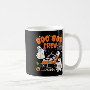 Nurse Boo Boo Crew Ghost Skeleton Nurse Halloween Coffee Mug