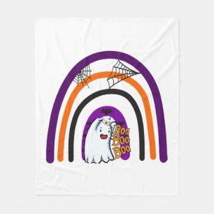 Nurse Boo Crew Funny Nurses Halloween Matching Fleece Blanket