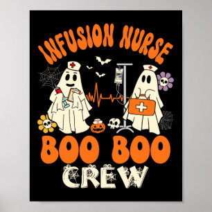 Nurse Boo Crew Halloween Nurse Ghost Costume Poster