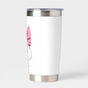 Nurse Bow Stethoscope Cup, Personalised Nurse Cup, Insulated Tumbler