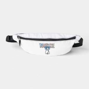 Nurse Bow Stethoscope Vintage Floral Bum Bags