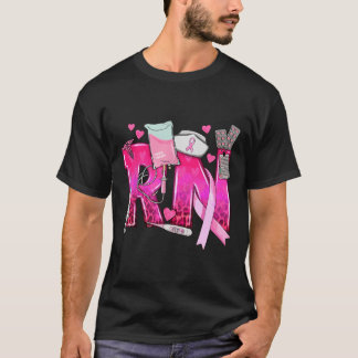 Nurse Breast Cancer Awareness Pink Ribbon Nursing T-Shirt