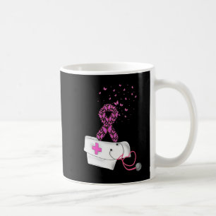Nurse Breast Cancer Awareness Pink Ribbon Stethosc Coffee Mug