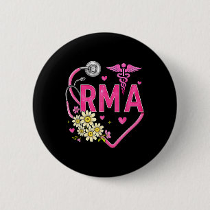 Nurse Breast Cancer Month Rma Registered Medical I 6 Cm Round Badge