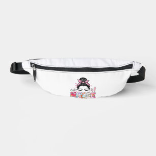 Nurse Bunny Easter Messy Bun Funny Nurse Bum Bags