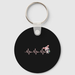 Nurse Bunny Heartbeat Easter Egg Hunting Rabbit Nu Key Ring