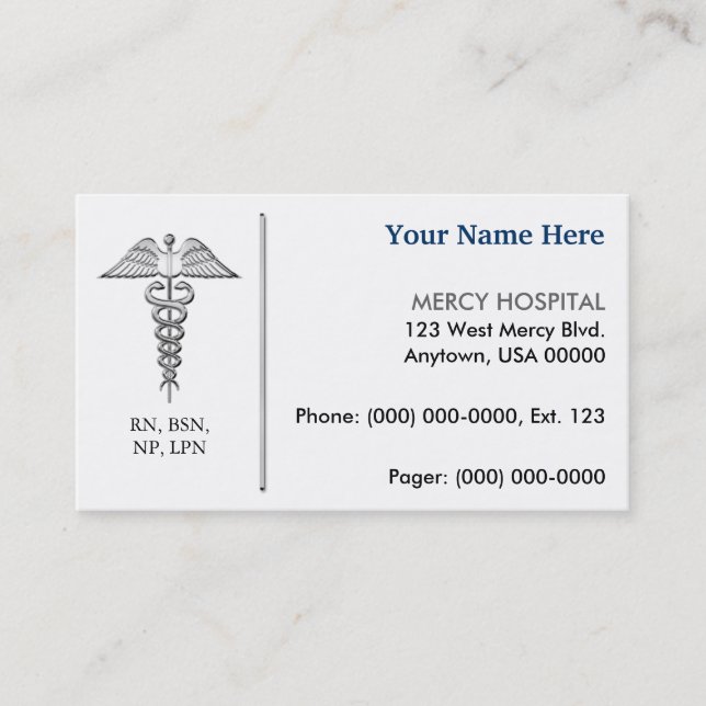 Nurse Business Card (Front)