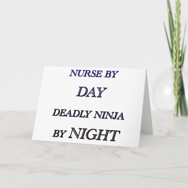 NURSE BY DAY CARD (Front)