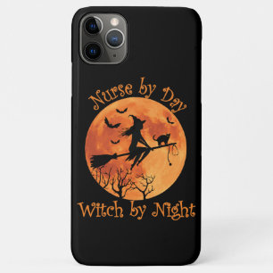 Nurse by Day Witch by Night Funny Halloween iPhone 11 Pro Max Case