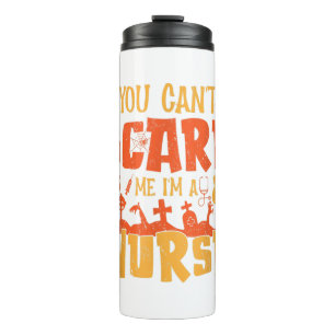 Nurse By Day Witch By Night Funny Halloween Women Thermal Tumbler