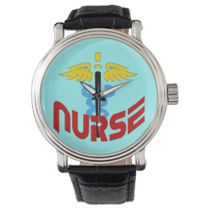 Nurse Caduceus (Custom Colour Change Background Watch