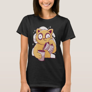Nurse Caffeine Lover Coffee Drinking Funny Cat Dri T-Shirt