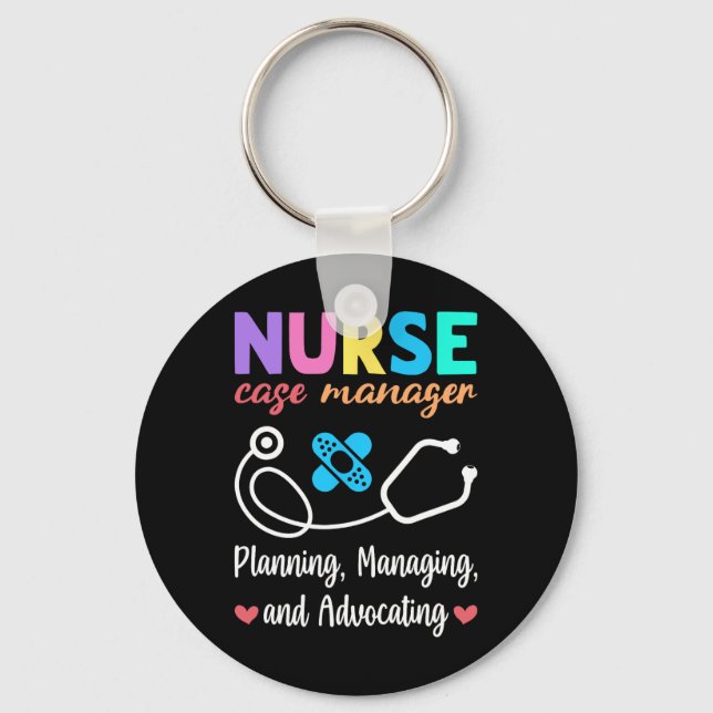 Nurse Case Manager Appreciation Nurse Case Managem Key Ring (Front)