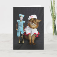Nurse Cat and Dr. Bones