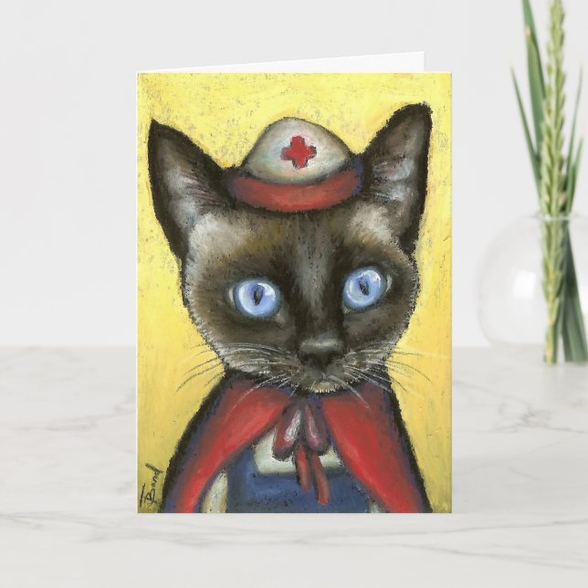 Nurse cat card (Front)