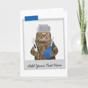 Nurse Cat - Get Well - Doctor - Medical Funny Card