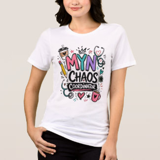 Nurse Chaos Coordinator T-Shirt – Funny RN Nursing Tri-Blend Shirt