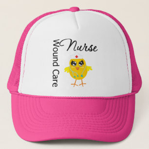 Nurse Chick v1 Wound Care Nurse Trucker Hat