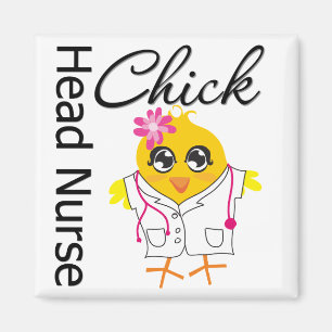 Nurse Chick v2 Head Nurse Magnet