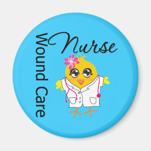 Nurse Chick v2 Wound Care Nurse Magnet