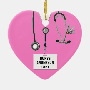 Nurse Christmas Collectable Ceramic Ornament