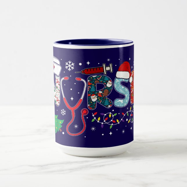 NURSE Christmas Design Mug (Center)