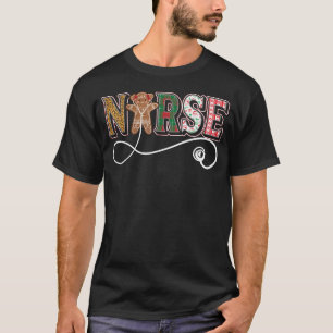 Nurse Christmas Gingerbread Xmas Hospital T-Shirt