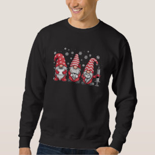 Nurse Christmas Gnomes Cute Xmas Scrub Sweatshirt