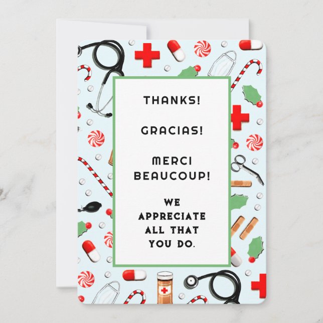 Nurse Christmas Holiday Cards (Front)