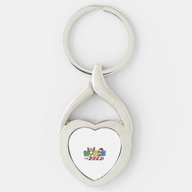 Nurse Christmas   Key Ring (Front)