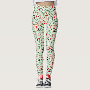 nurse Christmas Leggings