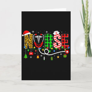 Nurse Christmas Stethoscope Nurses Xmas Pajamas Gi Card