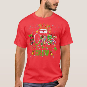 Nurse Christmas Stethoscope Nurses Xmas Pyjamas Wo T-Shirt
