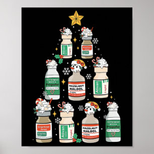 Nurse Christmas Tree Propofol Rn Er Icu Nurse Xmas Poster