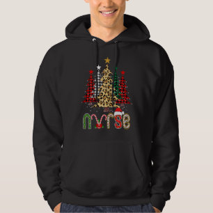 Nurse Christmas Tree Stethoscope RN LPN Scrub Nurs Hoodie