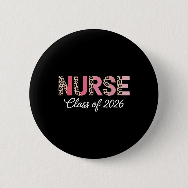 Nurse Cl Of 2026  6 Cm Round Badge (Front)