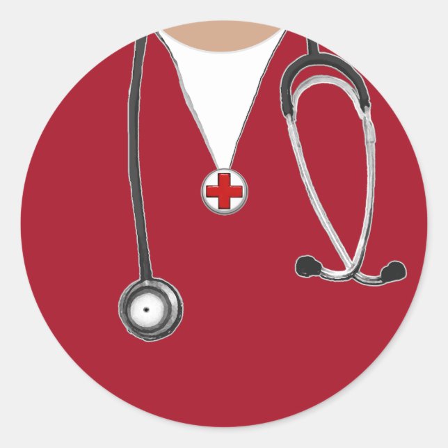 Nurse Classic Round Sticker (Front)