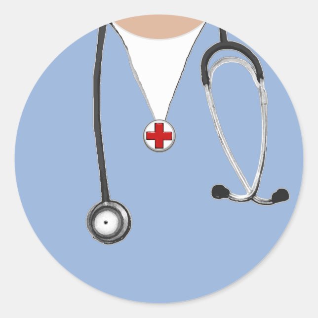 Nurse Classic Round Sticker (Front)