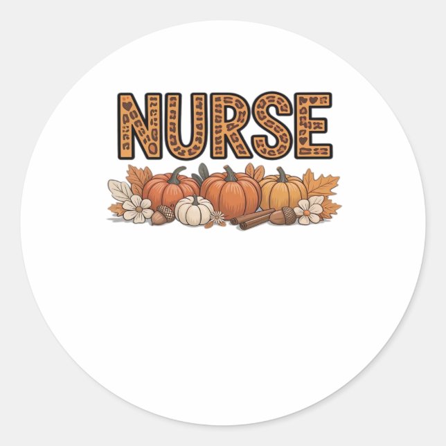 NURSE Classic T-Shirt Classic Round Sticker (Front)