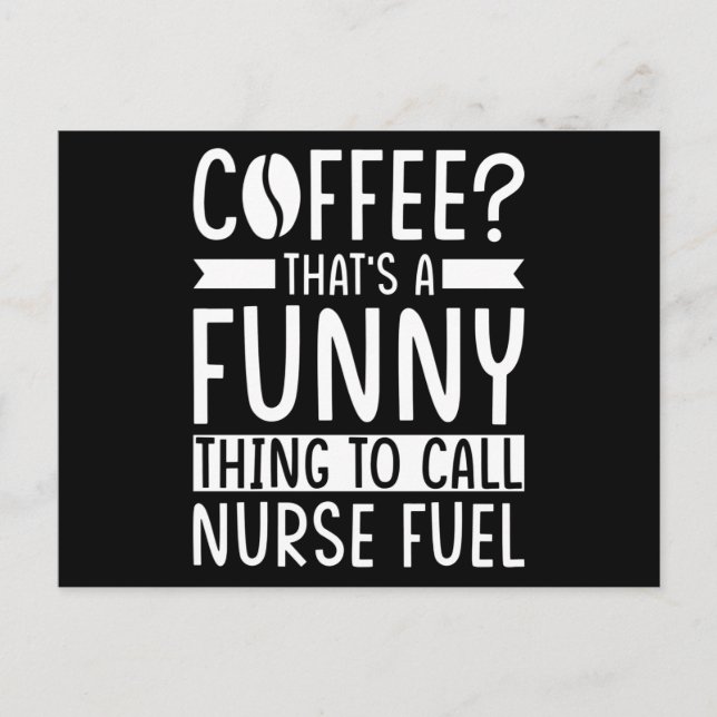 Nurse Coffee Gift Postcard (Front)