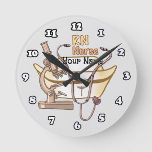 Nurse Collage  Round Clock