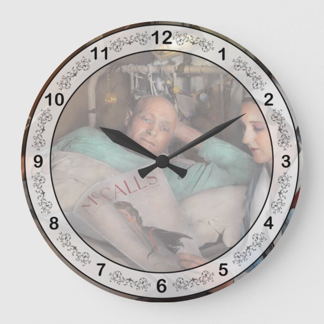 Nurse - Comforting thoughts 1933 Large Clock (Front)