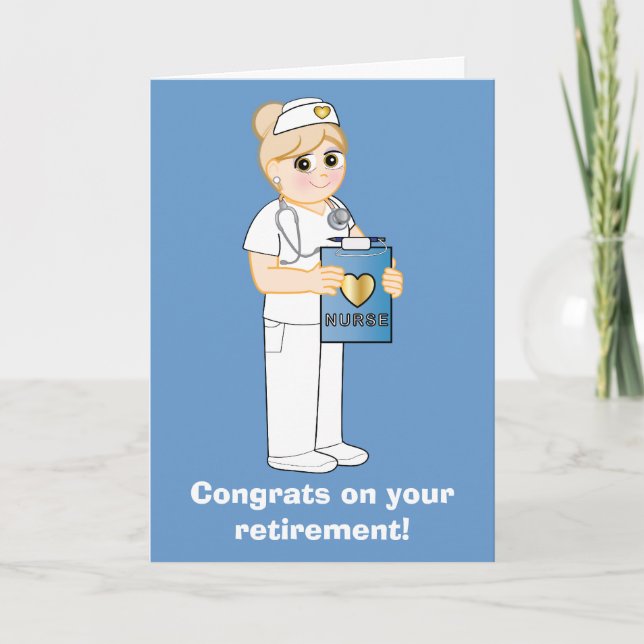 Nurse: Congratulations on Your Retirement Card (Front)