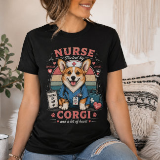 Nurse Corgi – Cute Corgi Nurse Funny Nursing T-Shirt