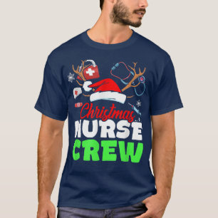 Nurse Crew Merry Christmas Santa Labour And Delive T-Shirt