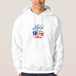 Nurse Crew Stethoscope American Hoodie